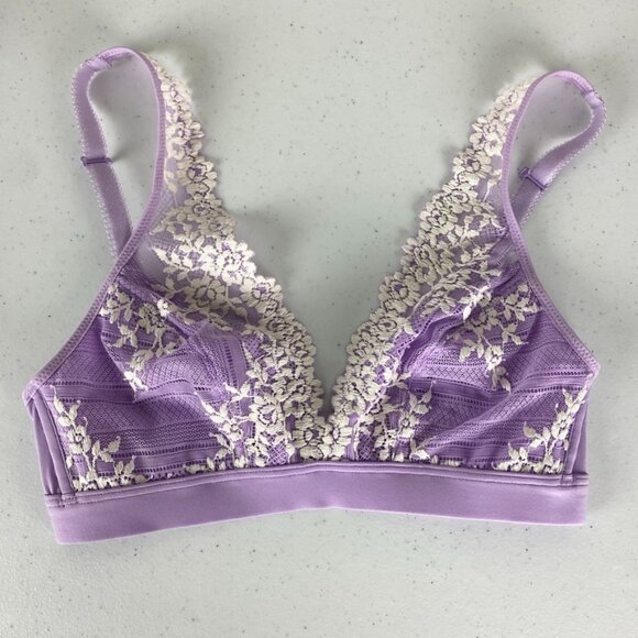 Embrace Lace Wire Free Bralette Band Size 34 Purple - Picture 1 of 6